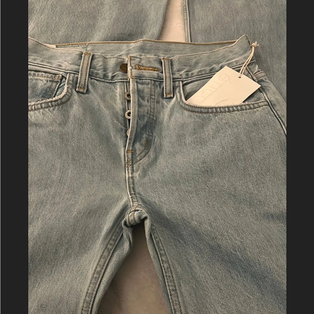 (24) Organic Denim Etica Light Blue Women's Jeans - Picture 2 of 3